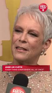 @jamieleecurtis talks to #OnTheRedCarpet and expresses gratitude for her  Best Supporting Actress nomination for #EverythingEverywhereAllAtOnce!  Let's cheer her