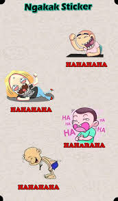 Cara membuat stiker whatsapp bisa dengan upload gambar format png membuat stiker wa dengan aplikasi whatsapp sticker maker. Stiker New Ngakak Funny Wastickerapps For Android Apk Download