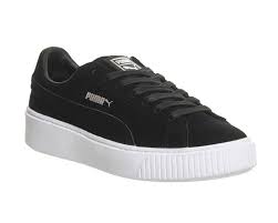 Black And White Platform Sneakers Puma Suede Platform Black White Junior Puma Suede White Platform Sneakers Black And White Shoes