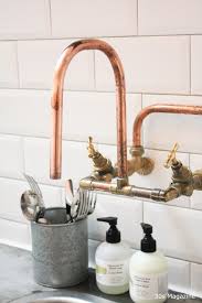 Copper sink & faucet sets : 30s Magazine Inspiring Work Space Workmode In Amsterdam Copper Faucet Industrial Kitchen Faucet Kitchen Faucet Styles