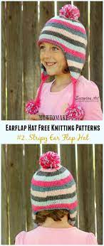 Earflap Hat Free Knitting Patterns Crochet Knitting Knitting Patterns Free Hats Kids Knitting Patterns Knitting Patterns Free Sweater