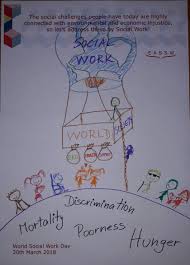 It is identified with energy. Posters From World Social Work Day 2018 Eassw