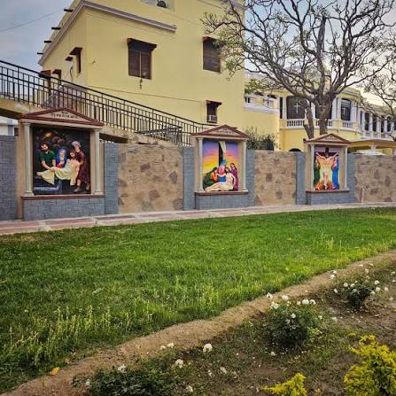 Akbar's church- Akbar learnt about Christianity and gave land to Jesuit fathers to build a church in Agra. This was the first Roman Catholic Church in the Mughal Empire. After Akbar it