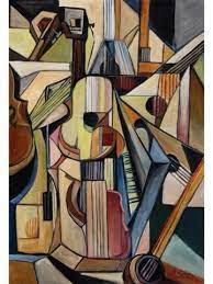 What year was it finished? Instruments De Musique A Cordes Huile Sur Toile 1999 Georges Braque Georges Braque Cubism Cubist Drawing