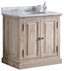Granite vanity tops provide a natural beauty that is hard to replicate. 36 Solid Wood Sink Vanity With Carrera White Marble Top And Round Sink Farmhouse Bathroom Vanities And Sink Consoles By Infurniture Inc Houzz