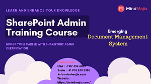 Sharepoint Admin Online Training Course Mindmajix Emerging Document Management System Microsoft Platform Sharepoint Train Online Training