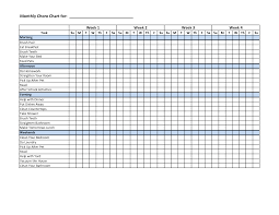 New Monthly Chore Chart Template Konoplja Co