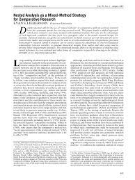 Not the answer you're looking for? Pdf Nested Analysis As A Mixed Method Strategy For Cross National Research