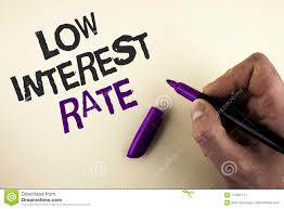 Conceptual Hand Writing Showing Low Interest Rate Business