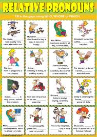 These are often the basis of a question in the english language and are commonly. Relative Pronouns Who Whose Or Which Worksheet
