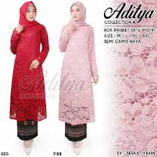 Bahan ini termasuk yang paling sering dipakai untuk puring/dalaman kebaya. Kebaya Brokat Fashion Muslim Setelan Brokat Semi Gamis Kebaya Modern Kebaya Semi Gamis Long Tunik Shopee Indonesia