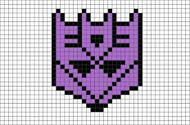 Decepticons Pixel Art Pixel Art Minecraft Pixel Art Pixel Art Templates
