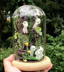 Handmade Night Light Terrarium Clay Christmas Decorations Terrarium Decor Diy Crystals