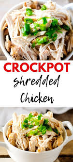 Easy Slow Cooker Shredded Chicken Recipe Easy Slow Cooker Recipes Slow Cooker Shredded Chicken Recipes