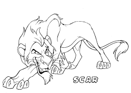 You will love to color a nice coloring page. Scar The Lion King Coloring Page