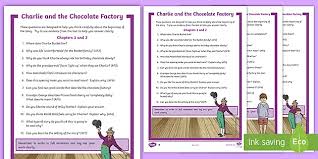 Willy wonka and the chocolate factory. Charlie And The Chocolate Factory Reading Comprehension Ks2