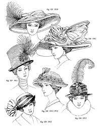 Women S Hats Headdresses And Hairstyles Edwardian Hats 1911 1914 Edwardian Hat Hats Vintage Edwardian Fashion