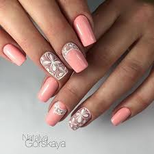 Sign up for our newsletter to get 10% off your first order! Nail Design With Peach Attractive Nail Design