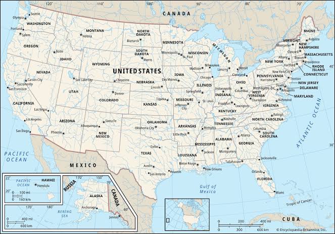 What's the largest U.S. state by area? | List, Rank, Square Miles, Alaska,  & Facts | Britannica