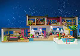 probably one of the coolest playmobil sets we ve seen in a long time there s even a hidden wall safe maison moderne playmobil maison moderne play mobile