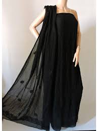 Ishieqa S Pure Georgette Black Chikankari Dress Material Mv0202d In 2020 Dress Materials Dresses Party Wear Lehenga