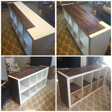 My New Expedit Ikea Piece Using Wood Vinyl Planks Home Decor Kallax Ikea Wood Vinyl