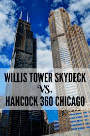 If you think the willis tower's ledge glass boxes that extend out 4.3 feet from their skydeck at 1. Willis Tower Skydeck Vs Hancock 360 Chicago Which Is Best