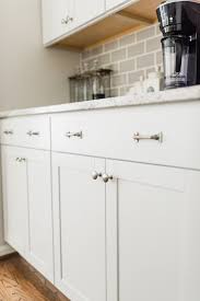 Thermofoil cabinets are available in a wide range of colors that mimic the look of paint. Lowe S Stock Cabinets Review Diamond Now Arcadia White Shaker Cabinets Elizabeth Burns Design Raleigh Nc Interior Designer