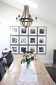 Ikea Gallery Wall In A Modern Farmhouse Dining Room Dining Room Gallery Wall Modern Farmhouse Dining Dining Room Wall Decor