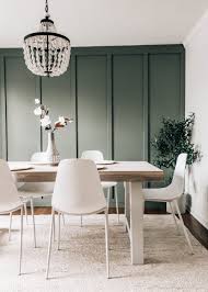 How to choose a dining room rug. Searching For The Perfect Dining Table Article Tavola Table Review Pretty In The Pines New York City Lifestyle Blog Green Dining Room Dining Room Accents Dining Room Accent Wall