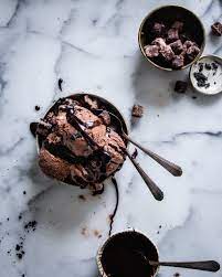 dark chocolate mochi bit ice cream 