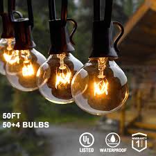 G40 Globe String Lights Outdoor Garden Party Wedding Christmas Street Patio Lights Warm White For Backyard Tree Decoration Holiday Lighting Aliexpress