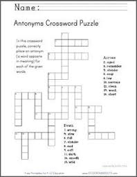 Smart, easy and fun crossword puzzles to get your day started with a smile. Crucigrama De Valores C 237 Vica Y 233 Tica Antonyms Worksheet Synonyms And Antonyms Crossword