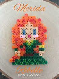 Perles A Repasser Merida Rebelle Ninou Creations Perler Bead Disney Perler Bead Patterns Perler Beads Designs