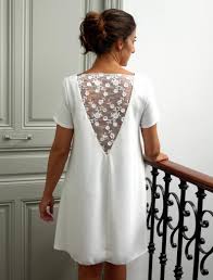 Robe courte dos nu en dentelle pour cérémonie, cocktail, demoiselle d honneur, etc. Epingle Sur Mariage