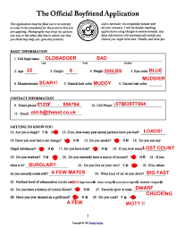Don't complain about not having one all the time. Girlfriend Application Post