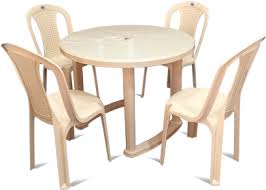 Nilkamal low back chair chr 2041 (pear wood) rs. Download Hd Dinning Table Set Plastic Dining Table Png Transparent Png Image Nicepng Com