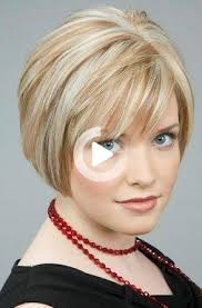 Some great haircuts for round faces take advantage of the face's natural curve. Bob Hairstyles With Bangs Short Hair Styles For Round Faces Short Layered Bob Haircuts