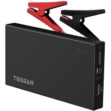 Tessan 400a Peak Portable Car Jump Starter 12v Car Battery Booster Aluminum Power Bank Charger With Led Flashligh Car Battery Power Bank Charger Automotive