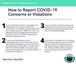 75 cases reported in health care providers working in grey bruce (living in grey bruce). How To Report Covid 19 Concerns Or Violations Municipality Of Arran Elderslie