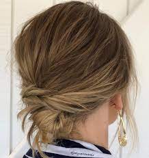 If your hair is curly, style with the tips from #8 and create two buns. 60 Easy Updo Hairstyles For Medium Length Hair In 2021