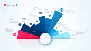 Vector Circle Chart Design Modern Template For Creating Infographics