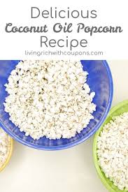 Coconut Oil Popcorn Recipe Healthy Popcorn Snack Recipe Popcorn Recipes Popcorn Recipes Healthy Coconut Oil Popcorn Recipe