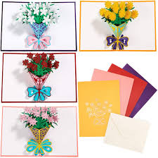 Make a surprise video greeting card with friends and family telling the recipient why they are amazing. Buy Whaline 4pcs Mother S Day Cards 3d Pop Up Card With Matching Envelope Floral Greeting Cards Handmade Gift Card For Anniversary Wedding Birthday Christmas Thanksgiving Online In Vietnam B07qgp79ck
