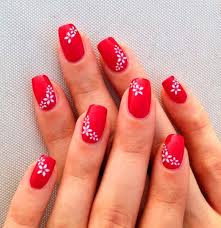 25 Cute Summer Nail Designs For 2019 In 2020 Red Nail Art Designs Simple Nails Cute Red Nails