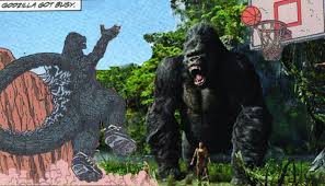 Leaked footage confirms that king kong will match godzilla's size in the upcoming, godzilla vs. Size Does Matter Why King Kong Would Lose In Godzilla Pacific Rim Jaeger Brawl Grizzly Bomb