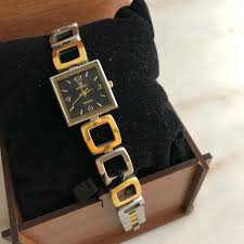 Revello Electro Plated Vintage Bayan Saati Orijinal Etiketli Ve Calisir Durumda Vintage Vintagesaat Vintage Antique Watches Vintage Watches Retro Watches
