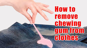 Here are a few methods to remove the gum from the dryer without harming the appliance. How To Remove Chewing Gum From Clothes Youtube