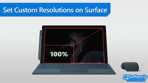 Set Custom Resolutions On Microsoft Surface Microsoft Surface Laptop Screen Custom Screens