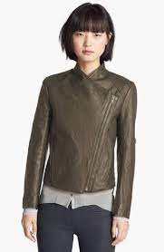 Size L Helmut Lang Ammo Somber Green Washed Moto Leather Jacket Womens Leather Biker Jacket Leather Moto Jacket Leather Bomber Jacket